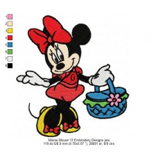 Minnie Mouse 13 Embroidery Designs